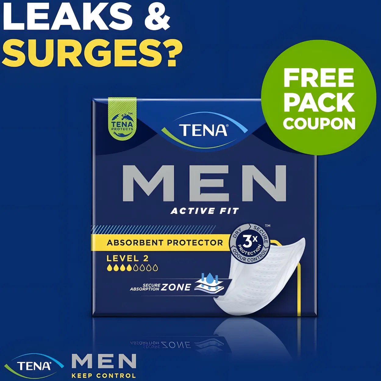 Free TENA Men Pads